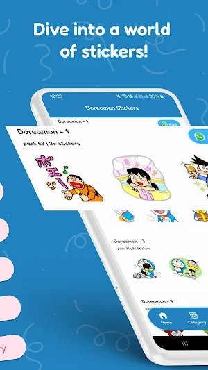 Doreamon Stickers Screenshot 1
