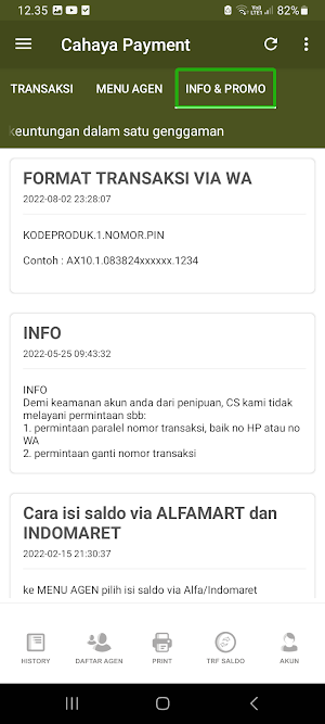Cahaya Payment Agen Pulsa PPOB Screenshot 3