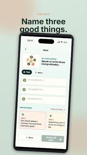 GrateGuard - Gratitude Lock Screenshot 2