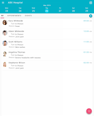 ChARM EHR Scheduler Screenshot 0