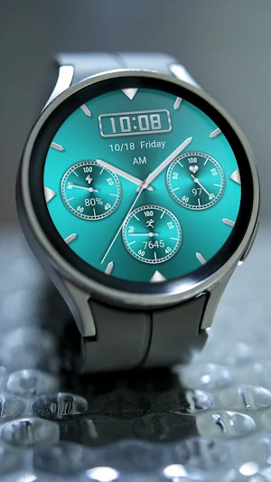 Fashion Quartz Blue For WearOS Screenshot 3