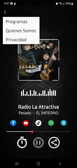 Radio La Atractiva Screenshot 2