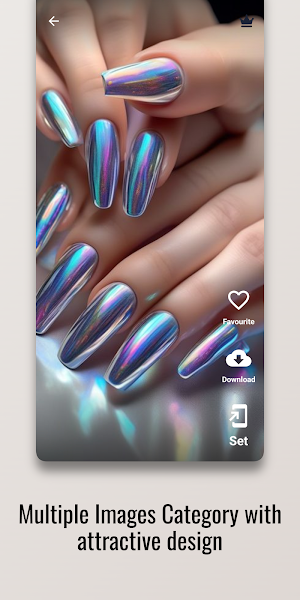Liquid Chrome Nail Art Design Screenshot 1