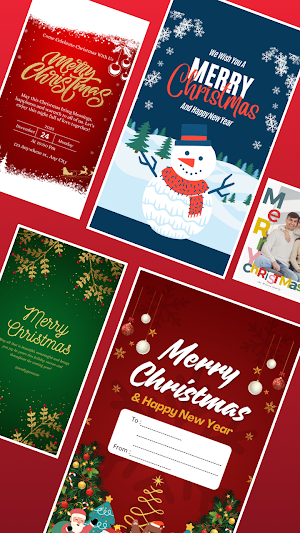 Christmas Invitation Maker Screenshot 1
