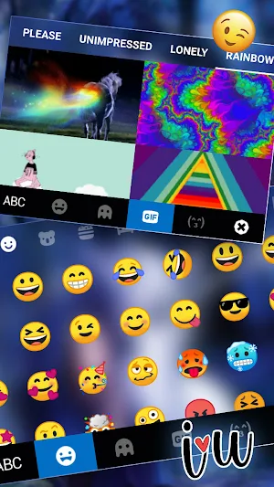 Unicorn Fairytale Keyboard Background Screenshot 3