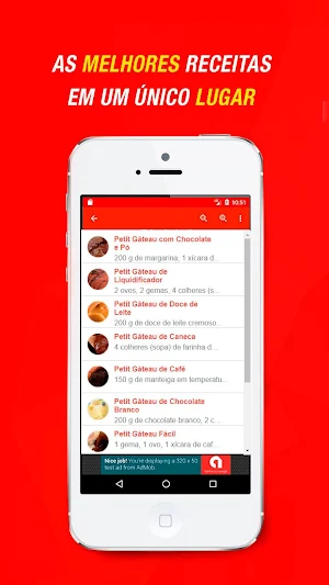 Receitas de Petit Gateau Screenshot 3