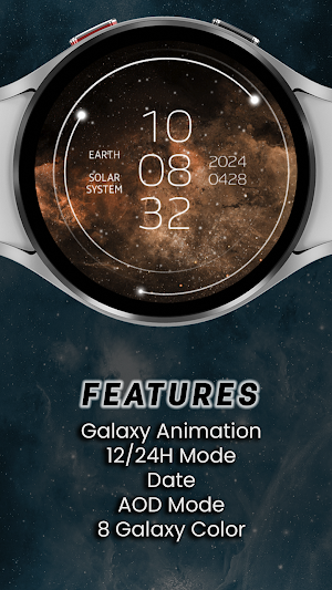Galaxy Animated Watch Face Screenshot 2