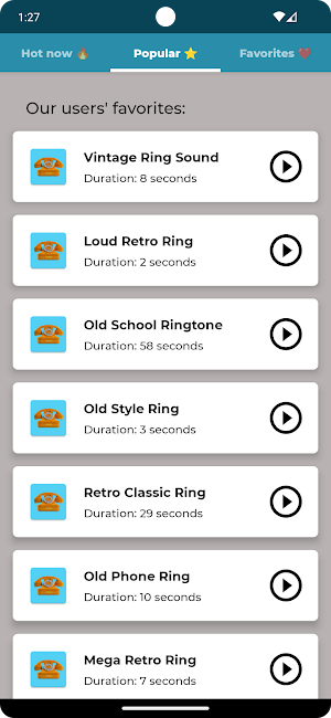 Old Phone Ringtones Screenshot 3