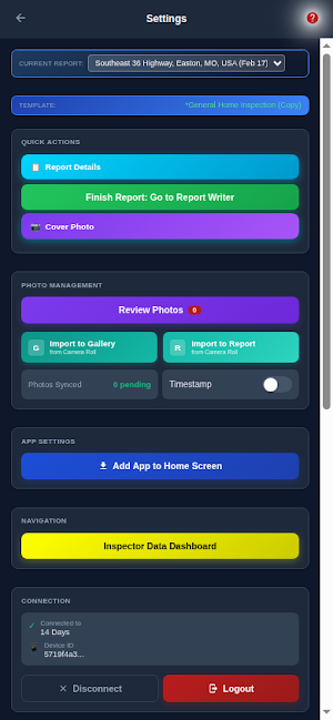 inspectorDATA Screenshot 1