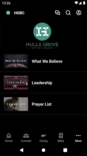 Hulls Grove Baptist Church Screenshot 2