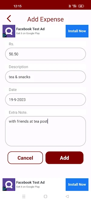 Book Of Khata - Pocket Manager Screenshot 2