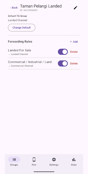 WA2TG Smart Forwarder Screenshot 3