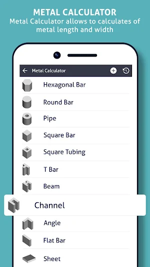 Construction Calculator for Concrete and Metal Screenshot 2