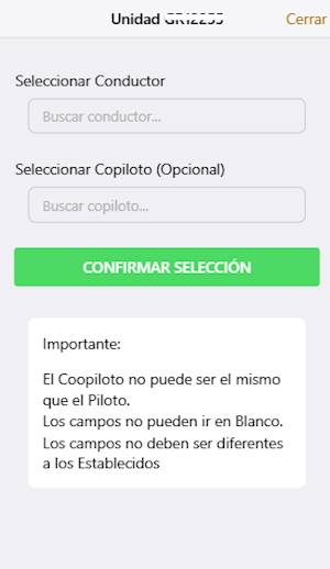 Control de flotas Screenshot 2