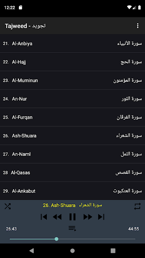 المنشاوي تجويد بدون نت 2/3 Screenshot 1