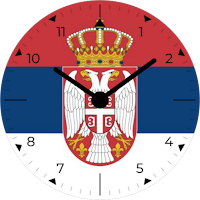 Serbia Analog Watch Face