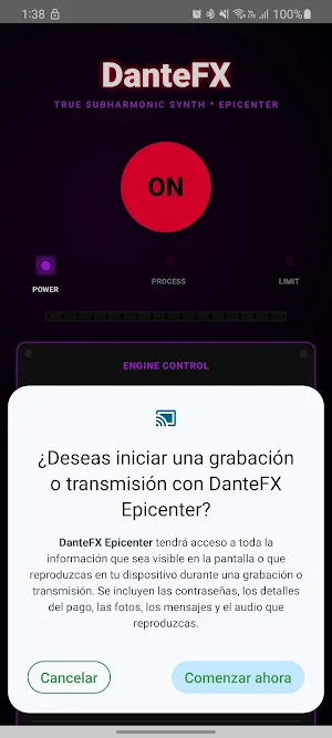 DanteFX EPICENTER Screenshot 0