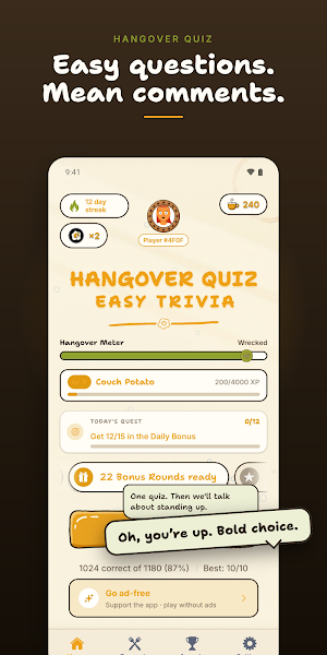 Hangover Quiz: Easy Trivia Screenshot 0