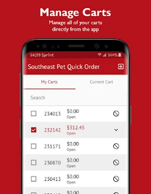 Southeast Pet Quick Order Screenshot 1