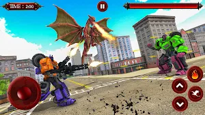Flying Dragon Robot Transformation: Robot games 3D Screenshot 3