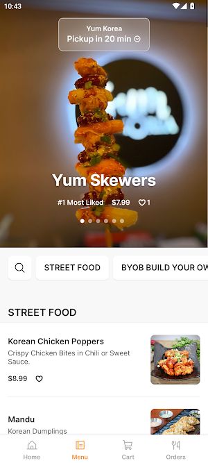 Yum Korea Restaurant Screenshot 1