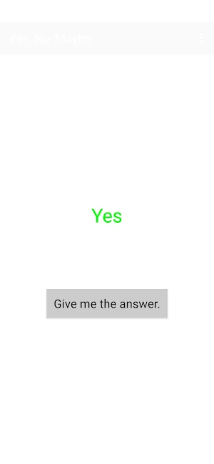Yes, No, Maybe Screenshot 1