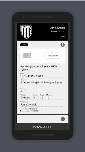 Bilety Sandecja Screenshot 2