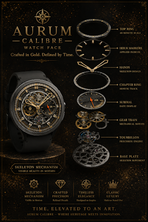 Aurum Calibre Watch Face Screenshot 1