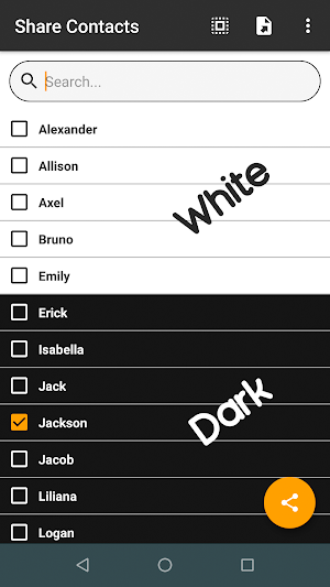 Share Contacts Screenshot 0