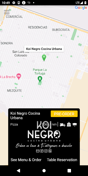 Koi Negro Cocina Urbana Screenshot 1