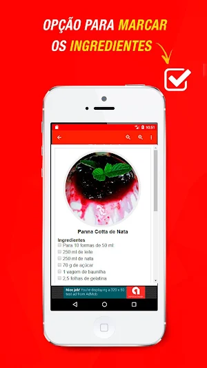 Receitas de Panacota Screenshot 1