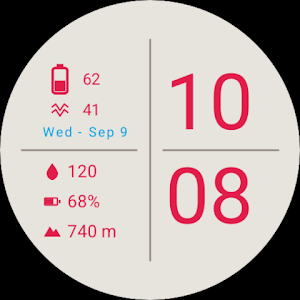 LetterPress-IOV Watch Face Screenshot 0