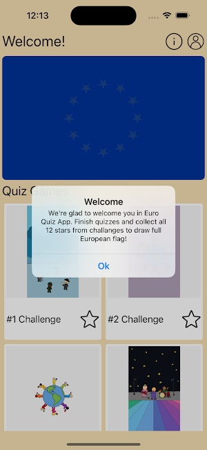 EuroQuiz App Screenshot 0