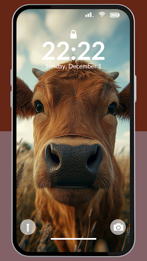 Aesthetic Cow Wallpaper 4K Screenshot 3