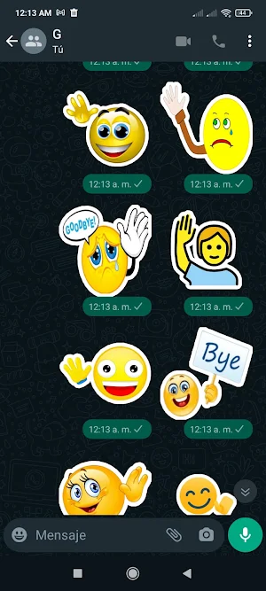 Stickers de Adiós Screenshot 1