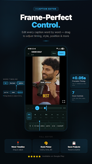 Auto Captions & Text: KineCut Screenshot 3
