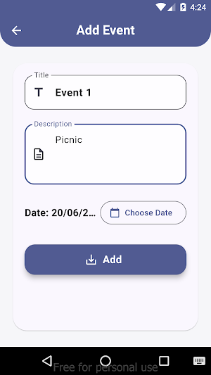 Event Tracker Screenshot 2