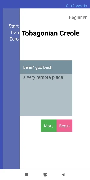 StartFromZero_TobagonianCreole Screenshot 0