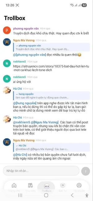 Si Truyện Screenshot 2