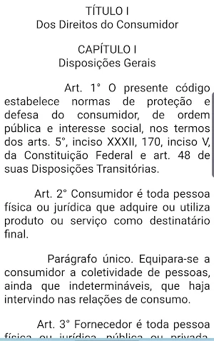 Código de Defesa do Consumidor Screenshot 0