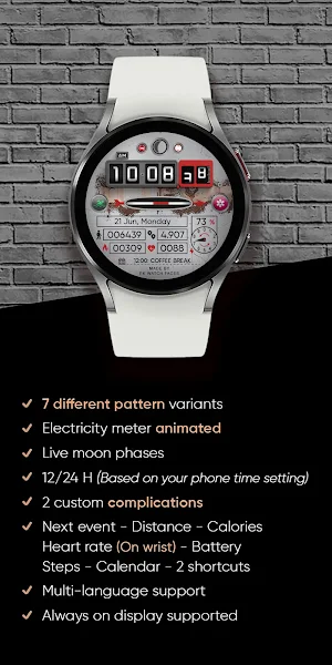 Electricity Meter - Watch Face Screenshot 3