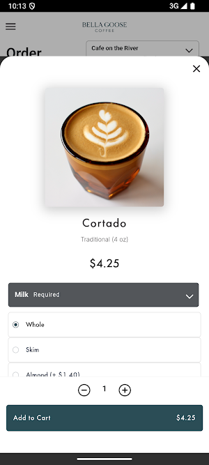 Bella Goose Coffee Screenshot 1