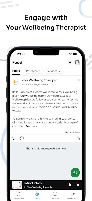 Your Wellbeing Hive by YWT Screenshot 1