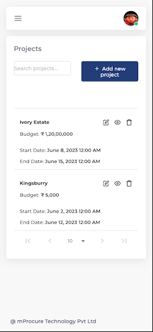 MProcure - Construction Screenshot 2