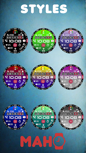 MAHO009 Wear OS Watch Face Screenshot 2