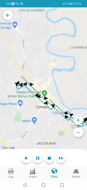 International GPS Screenshot 1