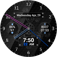 Black Glass Watch Face 2026