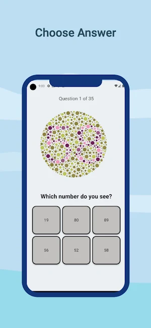 Color Blind Test Screenshot 1