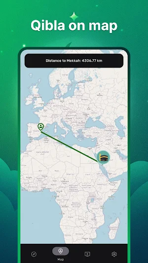Qibla Finder - compass & map Screenshot 2