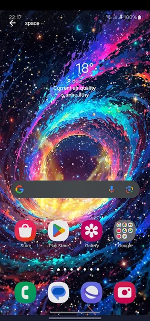 3D Galaxy Live Wallpaper HD 4K Screenshot 2